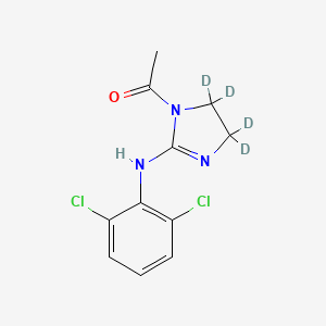 molecular formula C11H7D4Cl2N3O B1165142 N-Acetyl Clonidine-D4 