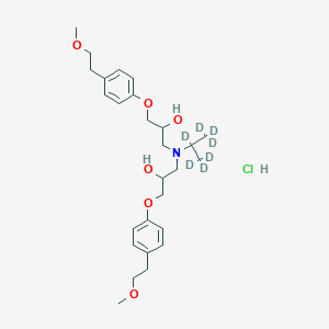 molecular formula C27H35D7ClNO6 B1165143 Metoprolol EP Impurity O-D7 Hydrochloride 