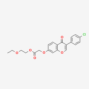 2-ethoxyethyl {[3-(4-chlorophenyl)-4-oxo-4H-chromen-7-yl]oxy}acetate