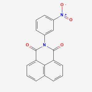 molecular formula C18H10N2O4 B11651449 2-(3-nitrophenyl)-1H-benzo[de]isoquinoline-1,3(2H)-dione 