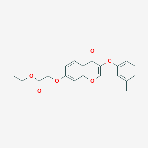 isopropyl 2-((4-oxo-3-(m-tolyloxy)-4H-chromen-7-yl)oxy)acetate