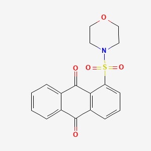 molecular formula C18H15NO5S B11651464 1-(Morpholin-4-ylsulfonyl)anthracene-9,10-dione 