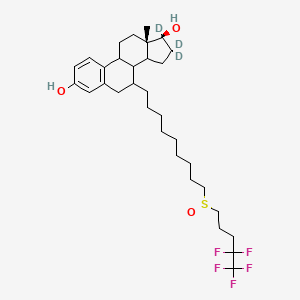 molecular formula C32H44D3F5O3S B1165147 (7R,13S,17S)-16,16,17-trideuterio-13-methyl-7-[9-(4,4,5,5,5-pentafluoropentylsulfinyl)nonyl]-6,7,8,9,11,12,14,15-octahydrocyclopenta[a]phenanthrene-3,17-diol 