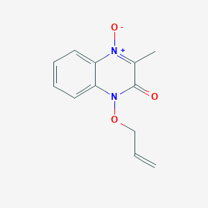 molecular formula C12H12N2O3 B11651471 3-methyl-1-(prop-2-en-1-yloxy)quinoxalin-2(1H)-one 4-oxide 