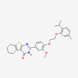 2-{4-[2-(2-isopropyl-5-methylphenoxy)ethoxy]-3-methoxyphenyl}-5,6,7,8-tetrahydro[1]benzothieno[2,3-d]pyrimidin-4(3H)-one