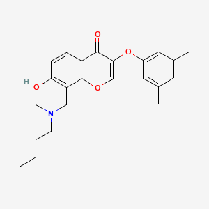 8-{[butyl(methyl)amino]methyl}-3-(3,5-dimethylphenoxy)-7-hydroxy-4H-chromen-4-one