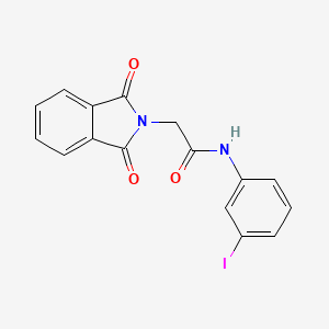 molecular formula C16H11IN2O3 B11651519 2-(1,3-dioxo-1,3-dihydro-2H-isoindol-2-yl)-N-(3-iodophenyl)acetamide 