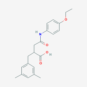 2-(3,5-Dimethylbenzyl)-4-[(4-ethoxyphenyl)amino]-4-oxobutanoic acid