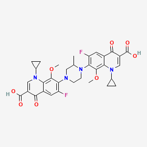molecular formula C33H32F2N4O8 B1165156 Gatifloxacin Dimer 1 CAS No. 1497338-46-1