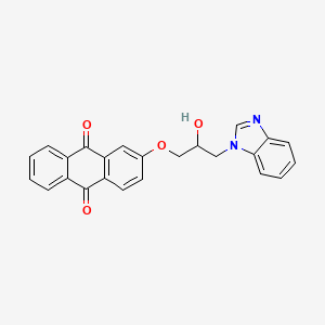 2-[3-(1H-benzimidazol-1-yl)-2-hydroxypropoxy]anthracene-9,10-dione