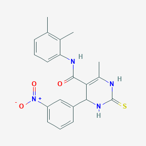 N-(2,3-dimethylphenyl)-4-methyl-6-(3-nitrophenyl)-2-sulfanyl-1,6-dihydropyrimidine-5-carboxamide