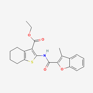 Ethyl 2-{[(3-methyl-1-benzofuran-2-yl)carbonyl]amino}-4,5,6,7-tetrahydro-1-benzothiophene-3-carboxylate