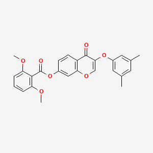 3-(3,5-dimethylphenoxy)-4-oxo-4H-chromen-7-yl 2,6-dimethoxybenzoate