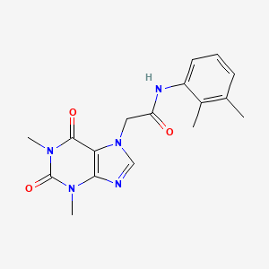 molecular formula C17H19N5O3 B11651705 2-(1,3-dimethyl-2,6-dioxo-1,2,3,6-tetrahydro-7H-purin-7-yl)-N-(2,3-dimethylphenyl)acetamide 