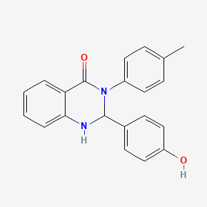 2-(4-hydroxyphenyl)-3-(4-methylphenyl)-2,3-dihydroquinazolin-4(1H)-one