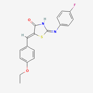 5-(4-ethoxybenzylidene)-2-(4-fluoroanilino)-1,3-thiazol-4(5H)-one