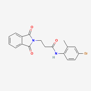 N-(4-bromo-2-methylphenyl)-3-(1,3-dioxo-1,3-dihydro-2H-isoindol-2-yl)propanamide