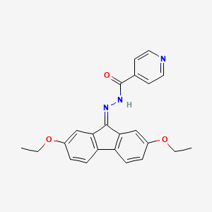 N'-(2,7-diethoxy-9H-fluoren-9-ylidene)pyridine-4-carbohydrazide