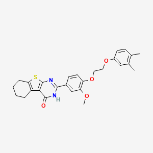 2-{4-[2-(3,4-dimethylphenoxy)ethoxy]-3-methoxyphenyl}-5,6,7,8-tetrahydro[1]benzothieno[2,3-d]pyrimidin-4(3H)-one