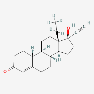 (8R,9S,10R,13S,14S,17R)-17-ethynyl-17-hydroxy-13-(1,1,2,2,2-pentadeuterioethyl)-1,2,6,7,8,9,10,11,12,14,15,16-dodecahydrocyclopenta[a]phenanthren-3-one