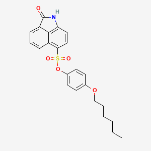 4-(Hexyloxy)phenyl 2-oxo-1,2-dihydrobenzo[cd]indole-6-sulfonate