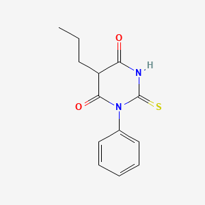 1-Phenyl-5-propyl-2-sulfanylidene-1,3-diazinane-4,6-dione