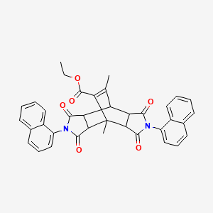 Ethyl 1,14-dimethyl-4,10-DI(1-naphthyl)-3,5,9,11-tetraoxo-4,10-diazatetracyclo[5.5.2.0~2,6~.0~8,12~]tetradec-13-ene-13-carboxylate