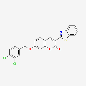 3-(1,3-benzothiazol-2-yl)-7-[(3,4-dichlorobenzyl)oxy]-2H-chromen-2-one