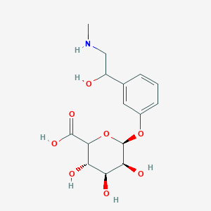 molecular formula C15H21NO8 B1165219 (3S,4S,5S,6S)-3,4,5-三羟基-6-[3-[1-羟基-2-(甲基氨基)乙基]苯氧基]氧烷-2-羧酸 