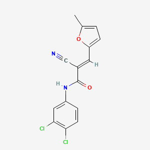 (2E)-2-cyano-N-(3,4-dichlorophenyl)-3-(5-methylfuran-2-yl)prop-2-enamide