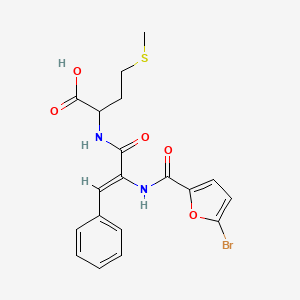 N-[(2Z)-2-{[(5-bromofuran-2-yl)carbonyl]amino}-3-phenylprop-2-enoyl]methionine