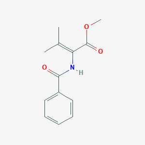 2-Butenoic acid, 2-(benzoylamino)-3-methyl-, methyl ester