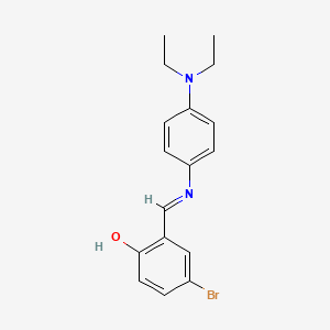 4-bromo-2-[(E)-{[4-(diethylamino)phenyl]imino}methyl]phenol