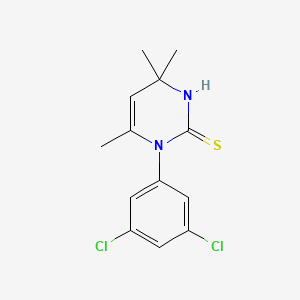 1-(3,5-dichlorophenyl)-4,4,6-trimethyl-3,4-dihydropyrimidine-2(1H)-thione