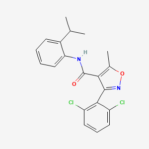 3-(2,6-dichlorophenyl)-5-methyl-N-[2-(propan-2-yl)phenyl]-1,2-oxazole-4-carboxamide