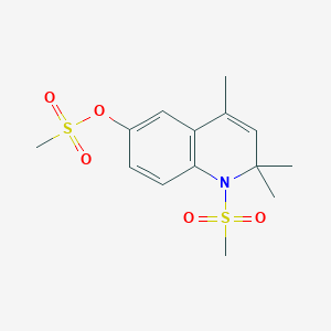 2,2,4-Trimethyl-1-(methylsulfonyl)-1,2-dihydroquinolin-6-yl methanesulfonate