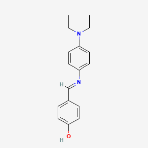 4-[(E)-{[4-(diethylamino)phenyl]imino}methyl]phenol