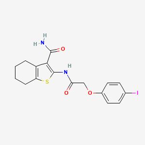 2-{[(4-Iodophenoxy)acetyl]amino}-4,5,6,7-tetrahydro-1-benzothiophene-3-carboxamide