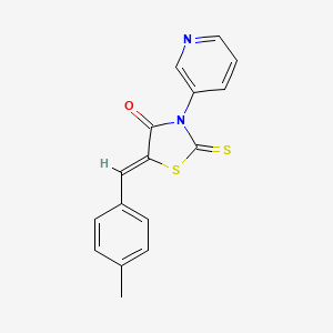 (5Z)-5-(4-methylbenzylidene)-3-(pyridin-3-yl)-2-thioxo-1,3-thiazolidin-4-one