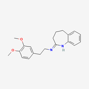 N-[2-(3,4-dimethoxyphenyl)ethyl]-4,5-dihydro-3H-1-benzazepin-2-amine