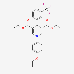 Diethyl 1-(4-ethoxyphenyl)-4-[3-(trifluoromethyl)phenyl]-1,4-dihydropyridine-3,5-dicarboxylate