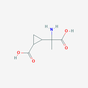 B116526 2-(1-Amino-1-carboxyethyl)cyclopropane-1-carboxylic acid CAS No. 157141-16-7