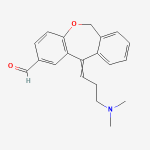 molecular formula C20H21NO2 B1165261 Olopatadine Aldehyde Hydrochloride 
