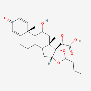 molecular formula C25H32O7 B1165262 Budesonide Impurity 1 