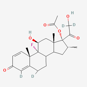 molecular formula C25H29D4FO6 B1165263 bmethasone-17-propionate-D4 