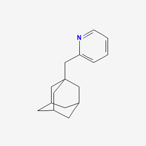 molecular formula C16H21N B11652641 Pyridine, 2-(1-adamantylmethyl)- 