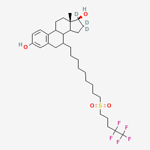 molecular formula C32H44D3F5O4S B1165265 Fulvestrant-9-sulfone-D3 