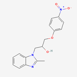 1-(2-methyl-1H-benzimidazol-1-yl)-3-(4-nitrophenoxy)propan-2-ol