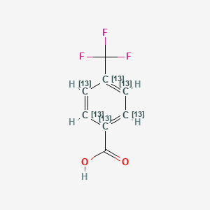molecular formula C2(13C6)H5F3O2 B1165267 4-(Trifluoromethyl)benzoic acid-13C6 