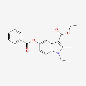 ethyl 5-(benzoyloxy)-1-ethyl-2-methyl-1H-indole-3-carboxylate